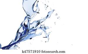 Blue abstract water flow Blue abstract water flow