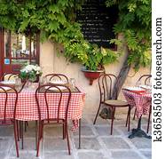 French cafe in Provence French cafe in Provence