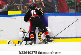 Ice hockey tackle Ice hockey tackle