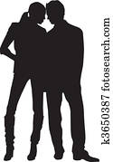 Silhouette couple