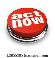 התנהג, עכשיו, -, כפתור אדום