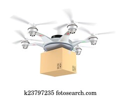 זמזום, משלוח, קרטון, ארוז