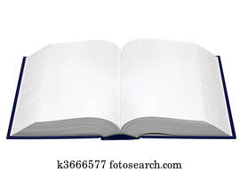 Blank open book