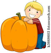 Boy with Pumpkin Boy with Pumpkin