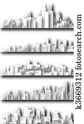 Cutout city skylines