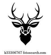 Deer Head. Vector Deer Head. Vector