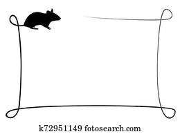Frame with mouse. Frame with mouse.