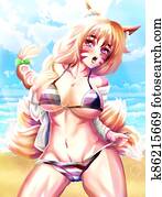 Kitsune girl Kitsune girl