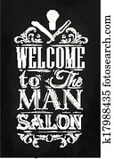 Poster Barbershop chalk Poster Barbershop chalk