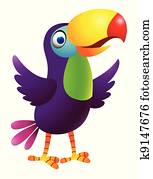 Toucan bird cartoon Toucan bird cartoon