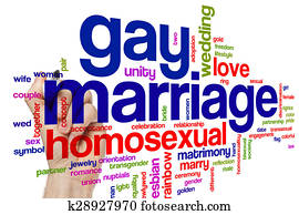 alegre, matrimonio, palabra, nube, concepto