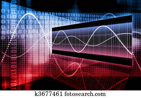 blau, rot, stock market, analyse