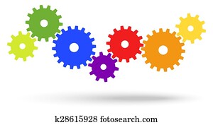 gears for cooperation symbolism