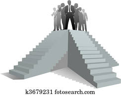 mitarbeitergruppe, führer, leute, treppe, to, erfolg mitarbeitergruppe, führer, leute, treppe, to, erfolg