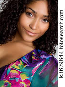 schön, schwarze frau