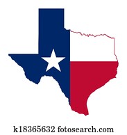 State of Texas flag map State of Texas flag map