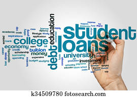 Student loans word cloud