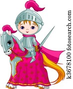 The Brave Knight on the horse The Brave Knight on the horse