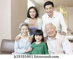 three-generation family three-generation family