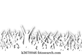 White crowd White crowd