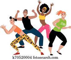 Zumba class Zumba class