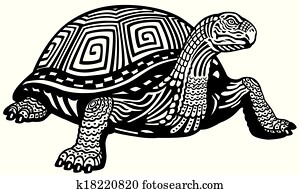 צב, שחור, לבן