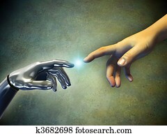 Hands touching Hands touching