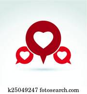 hartelijk, hart, consultatie, symbool