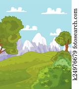 Mountain landscape Mountain landscape