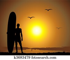 Summer vacations, surfing Summer vacations, surfing