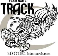 track shoe with wings track shoe with wings