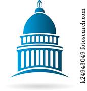 Vector Capitol building Logo Vector Capitol building Logo