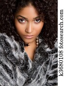 Woman Wearing Fur Woman Wearing Fur