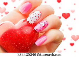 ולנטיין, יום, חופשה, מסמר, אומנות, גזור