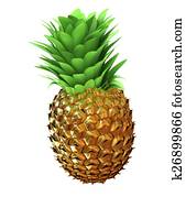 Abstract gold pineapple Abstract gold pineapple