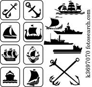 barcos, iconos