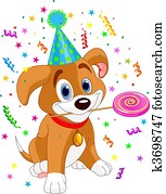 Birthday puppy Birthday puppy