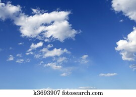 blue perfect sky white clouds on sunny daytime