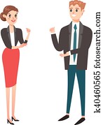 Business team command vector