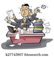 Busy businessman Busy businessman
