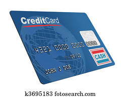 Credit Card on white
