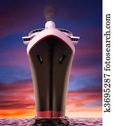 cruise ship bow cruise ship bow