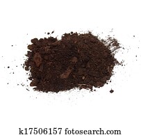 dirt isolated on white background