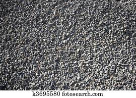 gravel closeup background gray color