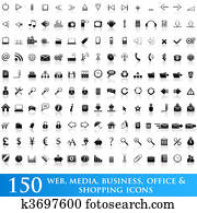 Icon set for web applications