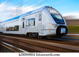 moderne, høj hastighed tog