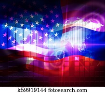 Russian Hacking Election Attack Alert 3d Illustration Russian Hacking Election Attack Alert 3d Illustration