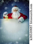 Santa claus with lantern Santa claus with lantern