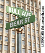 Stock Market Intersection Stock Market Intersection
