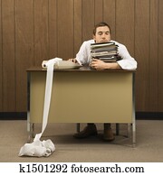 Stressed businessman.